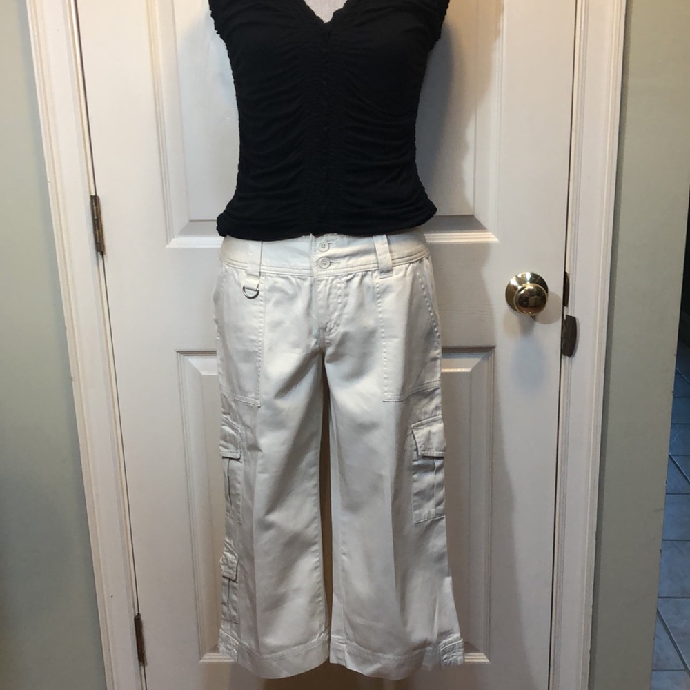 OP 100% cotton cargo pants NWOT Dead stock seven pocket 20 inch inseam Size 7